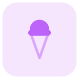 Ice cream cone store and other dessert items icon