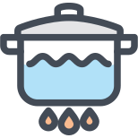 Boiling pot icon