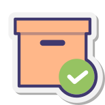 Gelieferte Box icon