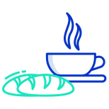 Tea And French Bread icon