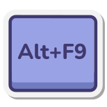 Alt+F9 键 icon