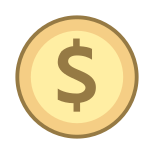 US-Dollar eingekreist icon