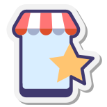 Étoile de magasin mobile icon