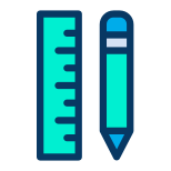 Pencil and Ruler icon