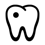 Caries dental icon