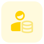 Data storage by a user for the company icon