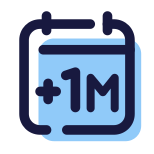 Плюс 1 месяц icon