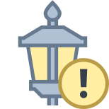 Lamp Post Error icon