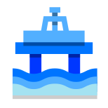 Plateforme pétrolière en mer icon
