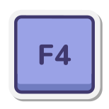 F4 Key icon