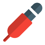 Layout of an audio jack amplification board icon