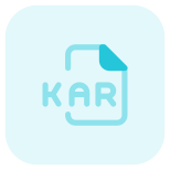 KAR files are audio files created by many Karaoke applications icon