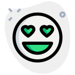 Hugging expression emoji shared on instant messenger icon