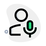 Audio recorded by classic user on a chat messenger icon