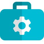 Business software maintenance and configuration setting icon