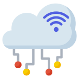 Cloud network connectivity icon