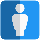 外部男厕所头像作为男性户外阴影塔尔维沃的指示 icon