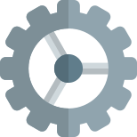 Configuration and setting panel in computer software icon