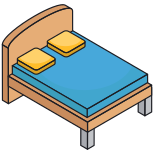 single bed icon