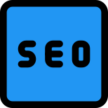 Search engine optimization for enhancing content online icon