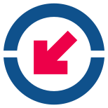 Circled Down Left icon