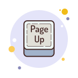 botão de página para cima icon