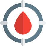 Targeting a specific type of blood rh icon