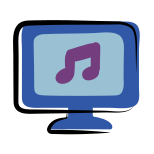 Clip musical icon