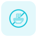 No additional food to be eaten inside a laundry room premises icon
