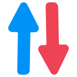 opposite directions arrows icon