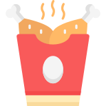 Pollo frito icon