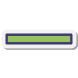 Línea horizontal icon
