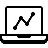 Laptop Analytic icon