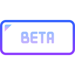botão beta icon