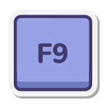 Tasto F9 icon