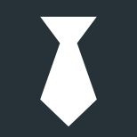 Black tie is a semi-formal Western dress code for evening events icon