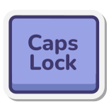 tasto capslock icon