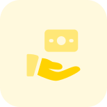 Share money to friends to receive help icon