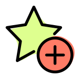 Add a rating star to give feedback online icon