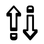 화살표를 정렬 icon
