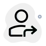 Moving in direction east direction arrow layout icon