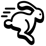 Lapin qui court icon