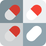 Prescription drug for multiple days of a week icon