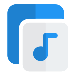 Multiple folders for the music and audio icon