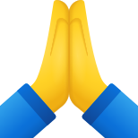 Folded Hands Emoji icon