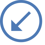 Circled Down Left Arrow icon