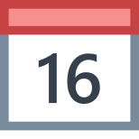Calendar 16 icon