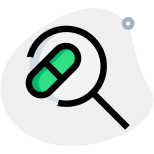 Finding a prescription drug capsule in a database icon