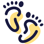 Pieds de bébé icon