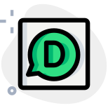 Disqus social integration, social networking, user profiles, spam and moderation tools service icon